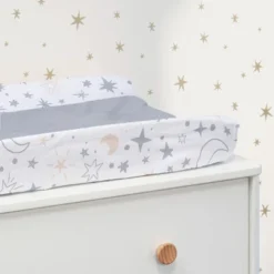 Lambs & Ivy Goodnight Moon White/Gray Changing Pad Cover - Moons/Stars -Baby Trend Store GUEST 012b0855 960a 4653 bda7 236578f78948
