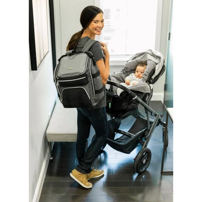 Baby Brezza Changing Station Diaper Bag - Gray 9 Baby Brezza Changing Station Diaper Bag - Gray - Image 9