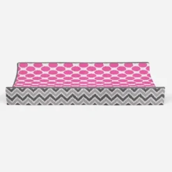 Bacati - Gray Zigzag Pink Dots Muslin Changing Pad Cover.... 11 Bacati - Gray Zigzag Pink Dots Muslin Changing Pad Cover.... -Baby Trend Store GUEST 062ec0de 02c0 48f1 9b45 c4c1f0b8eeb3