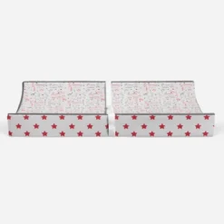 Bacati - Baseball Red/Gray Muslin Changing Pad Cover -Baby Trend Store GUEST 0639ee6d 1b16 4ee4 838e 20b01db5d4a8