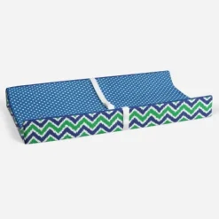 Bacati - MixNMatch Blue/Green Pin Dots Changing Pad Cover -Baby Trend Store GUEST 08417dc1 da23 44e4 a560 7b22201f6cc8