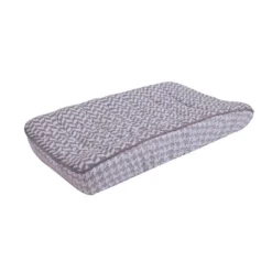 Bacati - Herringbone Quilted Muslin Changing Pad Cover Gray -Baby Trend Store GUEST 08f7e06a d41e 4575 a725 f22d6f9a0771