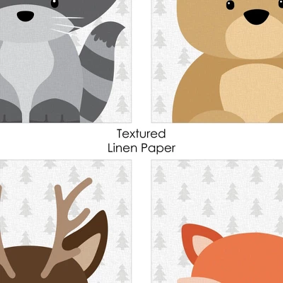 Big Dot Of Happiness Woodland Creatures - Unframed Forest Animals Nursery And Kids Room Linen Paper Wall Art - Set Of 4 - Artisms - 8 X 10 Inches 5 Big Dot Of Happiness Woodland Creatures - Unframed Forest Animals Nursery And Kids Room Linen Paper Wall Art - Set Of 4 - Artisms - 8 X 10 Inches - Image 5
