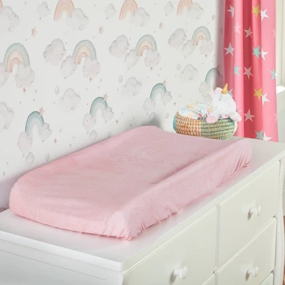 Lush Décor Unicorn Heart Rainbow Star Organic Cotton Changing Pad Cover - 2pk 1 Lush Décor Unicorn Heart Rainbow Star Organic Cotton Changing Pad Cover - 2pk