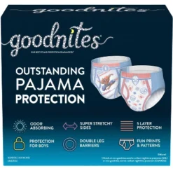 Goodnites Boys' Nighttime Bedwetting Underwear - (Select Size And Count)