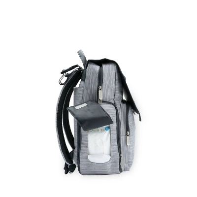 Eddie Bauer Ridgeline Cascade Back Pack Diaper Bag - Gray/Gray Heather 5 Eddie Bauer Ridgeline Cascade Back Pack Diaper Bag - Gray/Gray Heather - Image 5