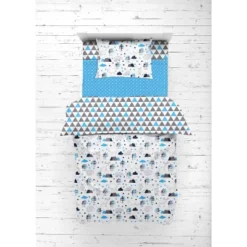 Bacati - Woodlands Aqua/Navy/Gray 4 Pc Toddler Bedding Set 12 Bacati - Woodlands Aqua/Navy/Gray 4 Pc Toddler Bedding Set -Baby Trend Store GUEST 0f9b4239 a751 4c8c 9cfa 4187094b7a1a