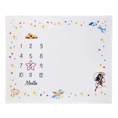 Warner Bros. Wonder Woman Milestone Baby Blanket 1 Warner Bros. Wonder Woman Milestone Baby Blanket