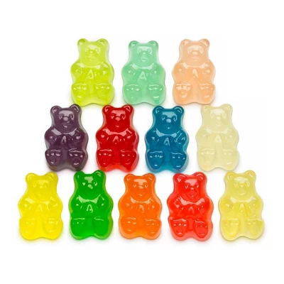 12 Flavor Assorted Gourmet Gummi Bears - 80oz 1 12 Flavor Assorted Gourmet Gummi Bears - 80oz