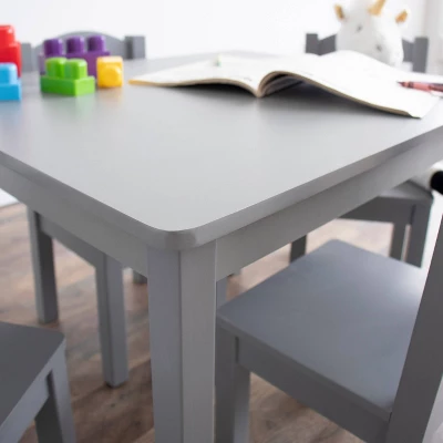 5pc Kids' Wood Table And Chair Set - Humble Crew 5 5pc Kids' Wood Table And Chair Set - Humble Crew - Image 5