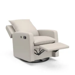 Storkcraft Timeless Side Lever Reclining Glider With USB Charging Port - Ivory -Baby Trend Store GUEST 157f88b7 7028 49d3 8987 b7b2ff0f80d9