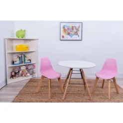3pc Modern Kids' Round Table And Chair Set - Gift Mark 8 3pc Modern Kids' Round Table And Chair Set - Gift Mark -Baby Trend Store GUEST 16f863ae af57 44ef 84cd cdf087215044
