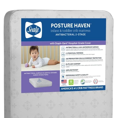 Sealy Posture Haven 2-Stage Crib And Toddler Mattress 1 Sealy Posture Haven 2-Stage Crib And Toddler Mattress