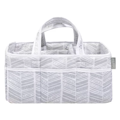 Trend Lab Storage Caddy - Gray Herringbone 2 Trend Lab Storage Caddy - Gray Herringbone - Image 2