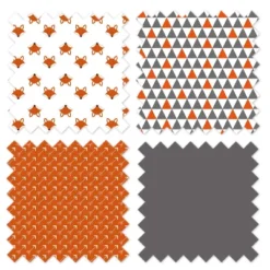 Bacati - Playful Fox Orange Gray 4 Pc Toddler Bedding Set -Baby Trend Store GUEST 1aa203ae 91df 4120 9123 a0c74b28dcd8