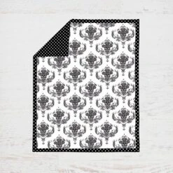 Bacati - Classic Damask Black/Grey/White 10 Pc Crib Bedding Set With Long Rail Guard Cover -Baby Trend Store GUEST 1d8b8290 40d4 4f5b a0de 8816dda83a1e