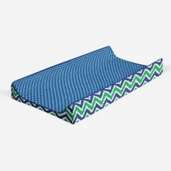 Bacati - MixNMatch Blue/Green Pin Dots Changing Pad Cover -Baby Trend Store GUEST 1e7905d1 296d 426e 82e6 ab8c93c3f516
