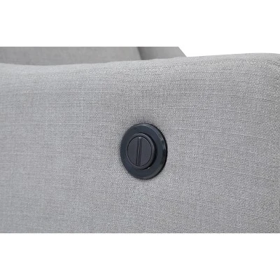 Suite Bebe Pronto Power Recliner Accent Chair - Oyster Gray Fabric 6 Suite Bebe Pronto Power Recliner Accent Chair - Oyster Gray Fabric - Image 6