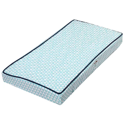 Bacati - Liam Aqua Triangles Quilted Muslin Changing Pad Cover 7 Bacati - Liam Aqua Triangles Quilted Muslin Changing Pad Cover - Image 7