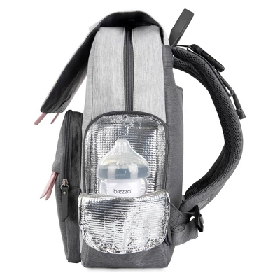 Eddie Bauer Cascade Backpack DIaper Bag - Gray/Pink 2 Eddie Bauer Cascade Backpack DIaper Bag - Gray/Pink - Image 2