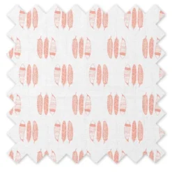 Bacati - Olivia Coral Feathers Quilted Muslin Changing Pad Cover -Baby Trend Store GUEST 22d192ac 448c 4294 9d6a 5e54cc115a01