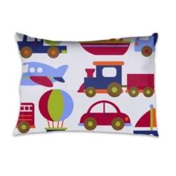 Bacati - Transportation Blue Red Green Navy Orange 3 Pc Toddler Sheet Set -Baby Trend Store GUEST 2440e0e8 4bf7 4f23 b2e7 b30f697412d8