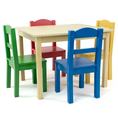 5pc Kids' Wood Table And Chair Set - Humble Crew 9 5pc Kids' Wood Table And Chair Set - Humble Crew - Image 9