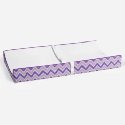 Bacati - MixNMatch Purple White Changing Pad Cover -Baby Trend Store GUEST 26e9878f 432e 4ec7 ba5a 75b12d442958