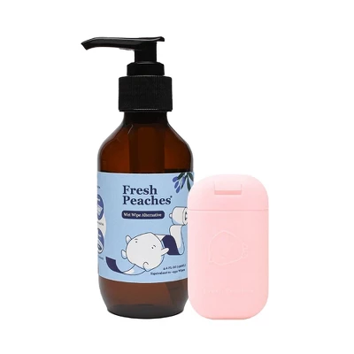 Fresh Peaches Toilet Paper Gel Wet Wipe Alternative 1 Fresh Peaches Toilet Paper Gel Wet Wipe Alternative