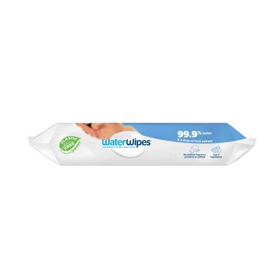 WaterWipes Plastic-Free Original Unscented 99.9% Water Based Baby Wipes - (Select Count) 3 WaterWipes Plastic-Free Original Unscented 99.9% Water Based Baby Wipes - (Select Count) - Image 3