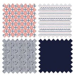 Bacati - Olivia Printed Dot/Cross Coral/Navy Quilted Changing Pad Cover -Baby Trend Store GUEST 2a3c559b aa24 44a8 bf48 40a2d3dc5dd2