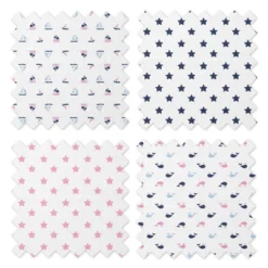 Bacati - Little Sailor Blue/Navy/Pink Girls Muslin Swaddling Blankets Set Of 4 -Baby Trend Store GUEST 2b693815 db54 41ce a089 7252f3e2cba4