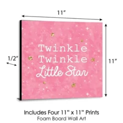 Big Dot Of Happiness Pink Twinkle Twinkle Little Star - Kids Room, Nursery & Home Decor - 11 X 11 Inches Wall Art - Set Of 4 Prints For Baby's Room -Baby Trend Store GUEST 2b7fea79 69d5 4a26 b35e 98c333db2d4a