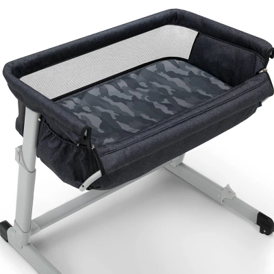 BabyGap By Delta Children Whisper Bedside Bassinet Sleeper With Breathable Mesh And Adjustable Heights - Made With Sustainable Materials 2 BabyGap By Delta Children Whisper Bedside Bassinet Sleeper With Breathable Mesh And Adjustable Heights - Made With Sustainable Materials - Image 2
