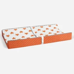 Bacati - Playful Fox Quilted Changing Pad Cover -Orange Arrows In Gussett -Baby Trend Store GUEST 31a6159e 42ac 439b 8a79 53ba2d8022fa