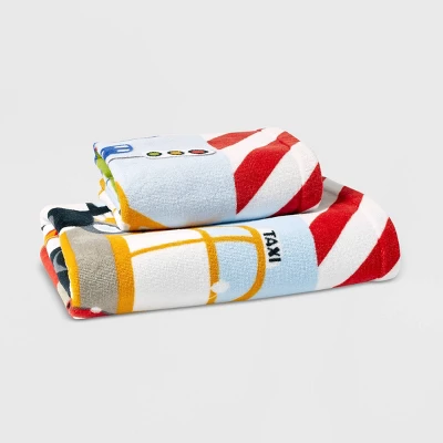 Trains And Trucks Printed Bath Towel - Dream Factory 2 Trains And Trucks Printed Bath Towel - Dream Factory - Image 2