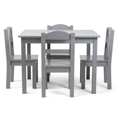 5pc Kids' Wood Table And Chair Set - Humble Crew 2 5pc Kids' Wood Table And Chair Set - Humble Crew - Image 2