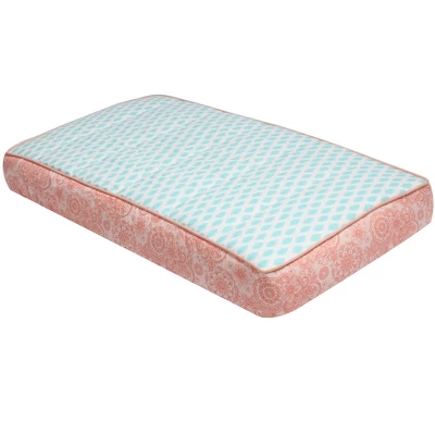 Bacati - Sophia Paisley Aqua Leaves Changing Pad Cover 7 Bacati - Sophia Paisley Aqua Leaves Changing Pad Cover - Image 7