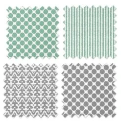 Bacati - Ikat Mint/Gray Dots/Stripes Swaddling Muslin Blankets Set Of 4 7 Bacati - Ikat Mint/Gray Dots/Stripes Swaddling Muslin Blankets Set Of 4 -Baby Trend Store GUEST 383b7d60 e525 48f9 a5d4 dc1093966e5b