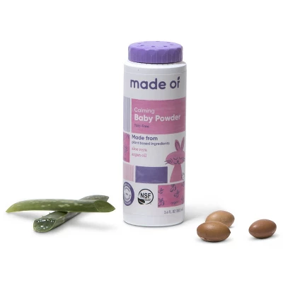 MADE OF Organic Baby Powder Talc Free - 3.4oz 1 MADE OF Organic Baby Powder Talc Free - 3.4oz