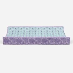 Bacati - Isabella Paisley Aqua/Lilac/Purple Floret Changing Pad Cover -Baby Trend Store GUEST 3c0e681e d8e0 45db a06f 6a48a451ba94
