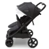 Jeep Destination Ultralight Side X Side Double Stroller By Delta Children - Midnight Black