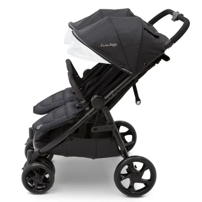 Jeep Destination Ultralight Side X Side Double Stroller By Delta Children - Midnight Black 1 Jeep Destination Ultralight Side X Side Double Stroller By Delta Children - Midnight Black