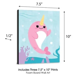 Big Dot Of Happiness Narwhal Girl - Under The Sea Nursery Wall Art And Kids Room Decorations - Gift Ideas - 7.5 X 10 Inches - Set Of 3 Prints -Baby Trend Store GUEST 3dc88e74 6ed7 4349 9cb8 c8c903125196