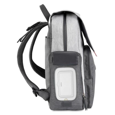 Eddie Bauer Cascade Backpack DIaper Bag - Gray/Pink 3 Eddie Bauer Cascade Backpack DIaper Bag - Gray/Pink - Image 3