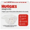 Huggies Snug & Dry Baby Disposable Diapers – (Select Size And Count)