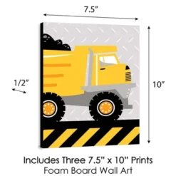 Big Dot Of Happiness Dig It - Construction Party Zone - Baby Boy Nursery Wall Art And Kids Room Decor - 7.5 X 10 Inches - Set Of 3 Prints -Baby Trend Store GUEST 4a5ff565 e19b 456a b2c1 98cea3b8beba