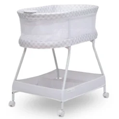 Delta Children Sweet Dreams Bassinet With Airflow Mesh - Gray Infinity -Baby Trend Store GUEST 4c0c7334 e702 4467 b9da 848232f77af4