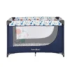 Pamo Babe Travel Foldable Portable Bassinet Baby Infant Comfortable Play Yard Crib Cot With Soft Mattress, Breathable Mesh Walls, And Carry Bag, Blue