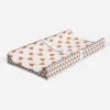 Bacati - Playful Fox Quilted Changing Pad Cover -Traingles In Gussett